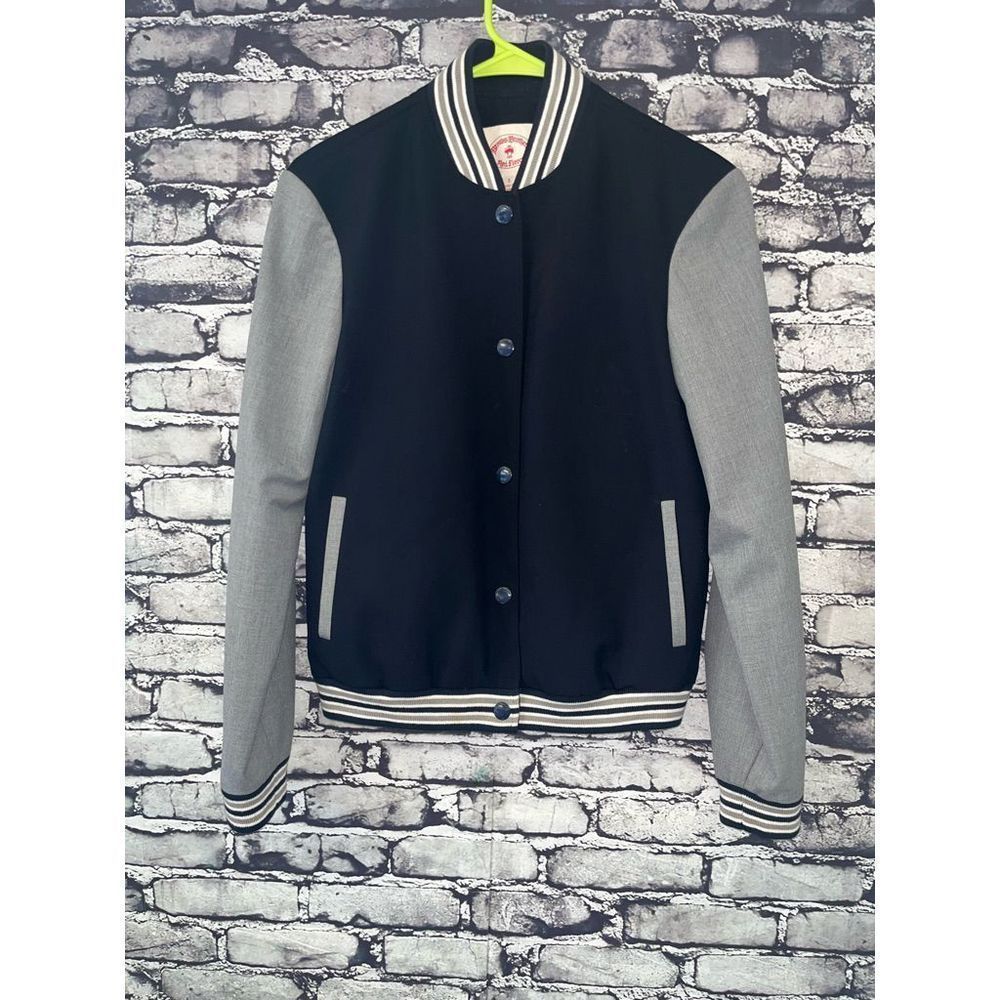 Brooks Brothers red fleece varsity jacket